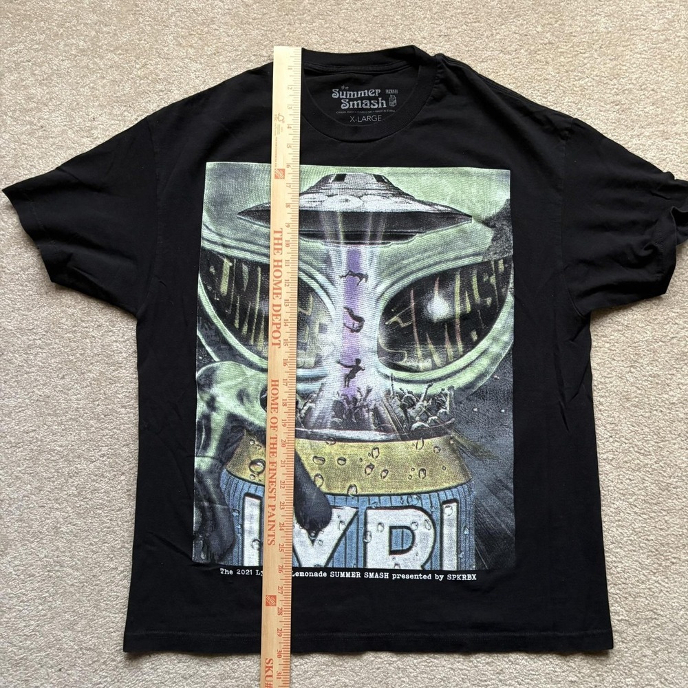 Lyrical Lemonade Summer Smash Shirt Mens XL Black Festival Rap Tee 2021 - Picture 5 of 6
